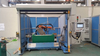 Automatic glue spraying machine assembly